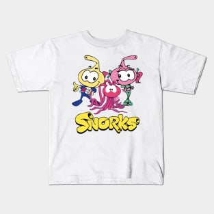 Swim along Snorks Cast Tribute Kids T-Shirt